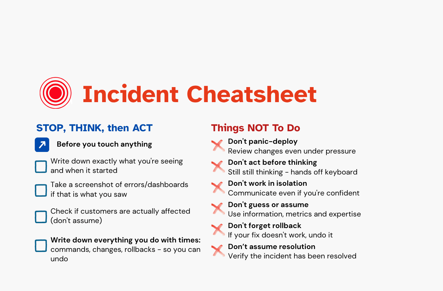 Cover image for Incident Cheatsheet - Read And Download In Case Of Emergency